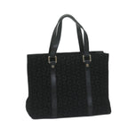CELINE C Macadam Canvas Hand Bag Black  ep2899