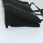 CELINE C Macadam Canvas Hand Bag Black  ep2899