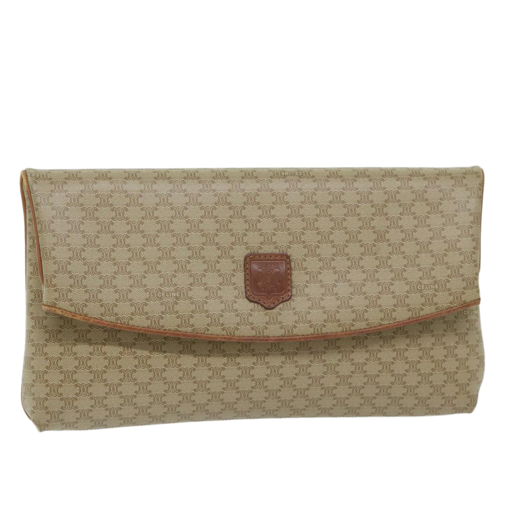 CELINE Macadam Canvas Clutch Bag Beige  ep2934