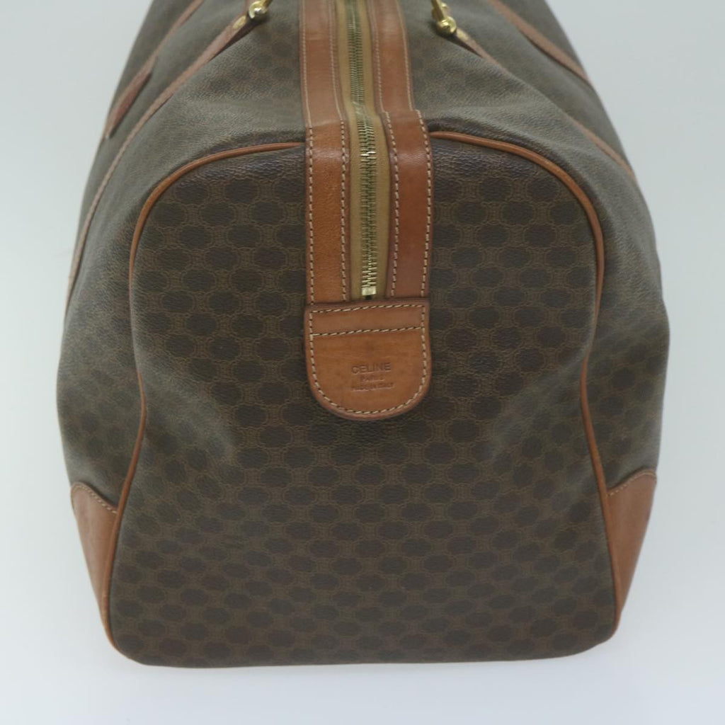 CELINE Macadam Canvas Boston Bag PVC Brown  ep2996