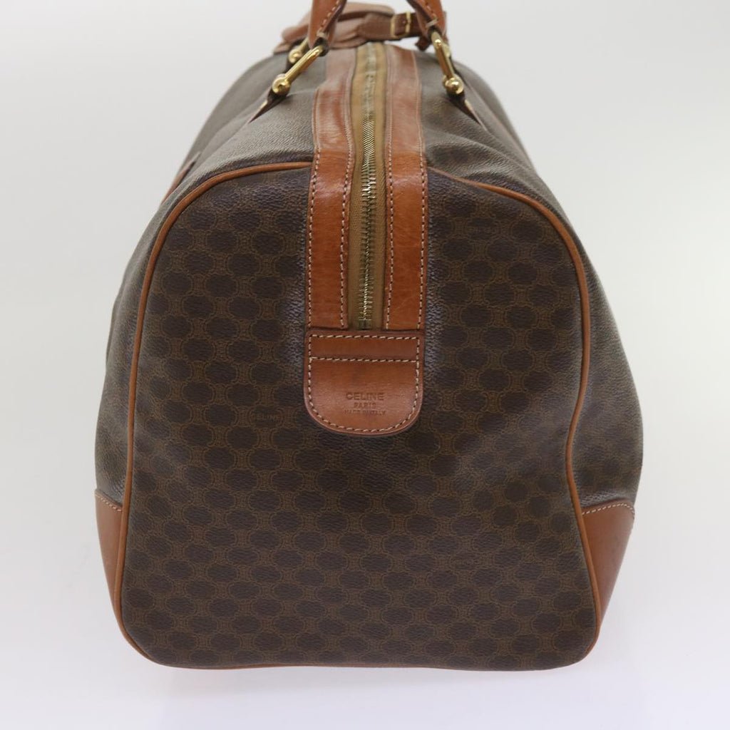 CELINE Macadam Canvas Boston Bag PVC Brown  ep2997