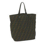 FENDI Zucca Canvas Tote Bag Black Brownep3003