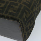 FENDI Zucca Canvas Tote Bag Black Brownep3003