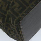 FENDI Zucca Canvas Tote Bag Black Brownep3003