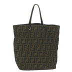 FENDI Zucca Canvas Tote Bag Black Brownep3003