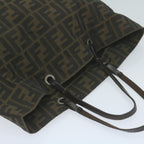 FENDI Zucca Canvas Tote Bag Black Brownep3003