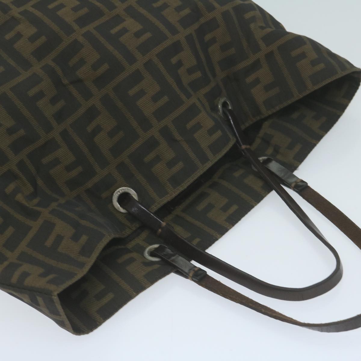 FENDI Zucca Canvas Tote Bag Black Brownep3003