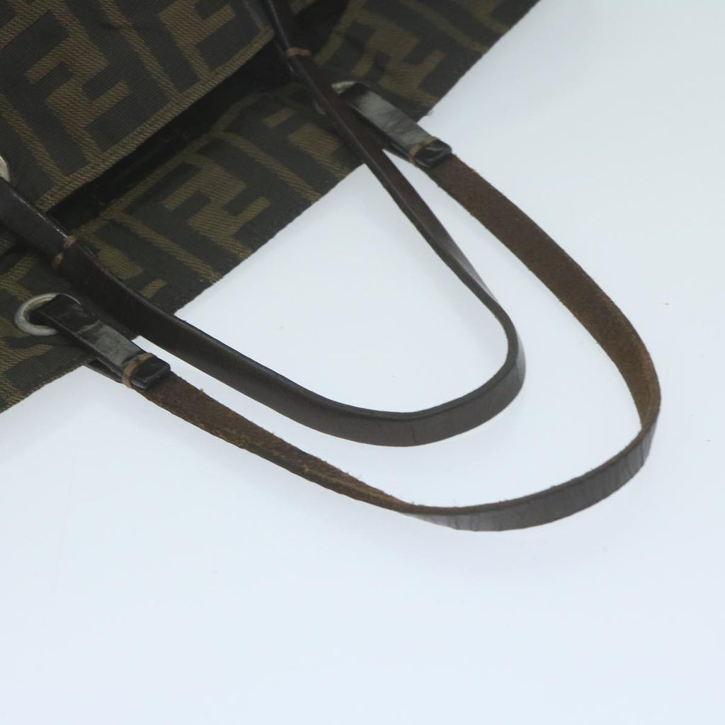 FENDI Zucca Canvas Tote Bag Black Brownep3003