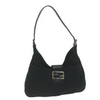 FENDI Mamma Baguette Shoulder Bag Nylon Blackep3008
