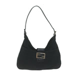 FENDI Mamma Baguette Shoulder Bag Nylon Blackep3008
