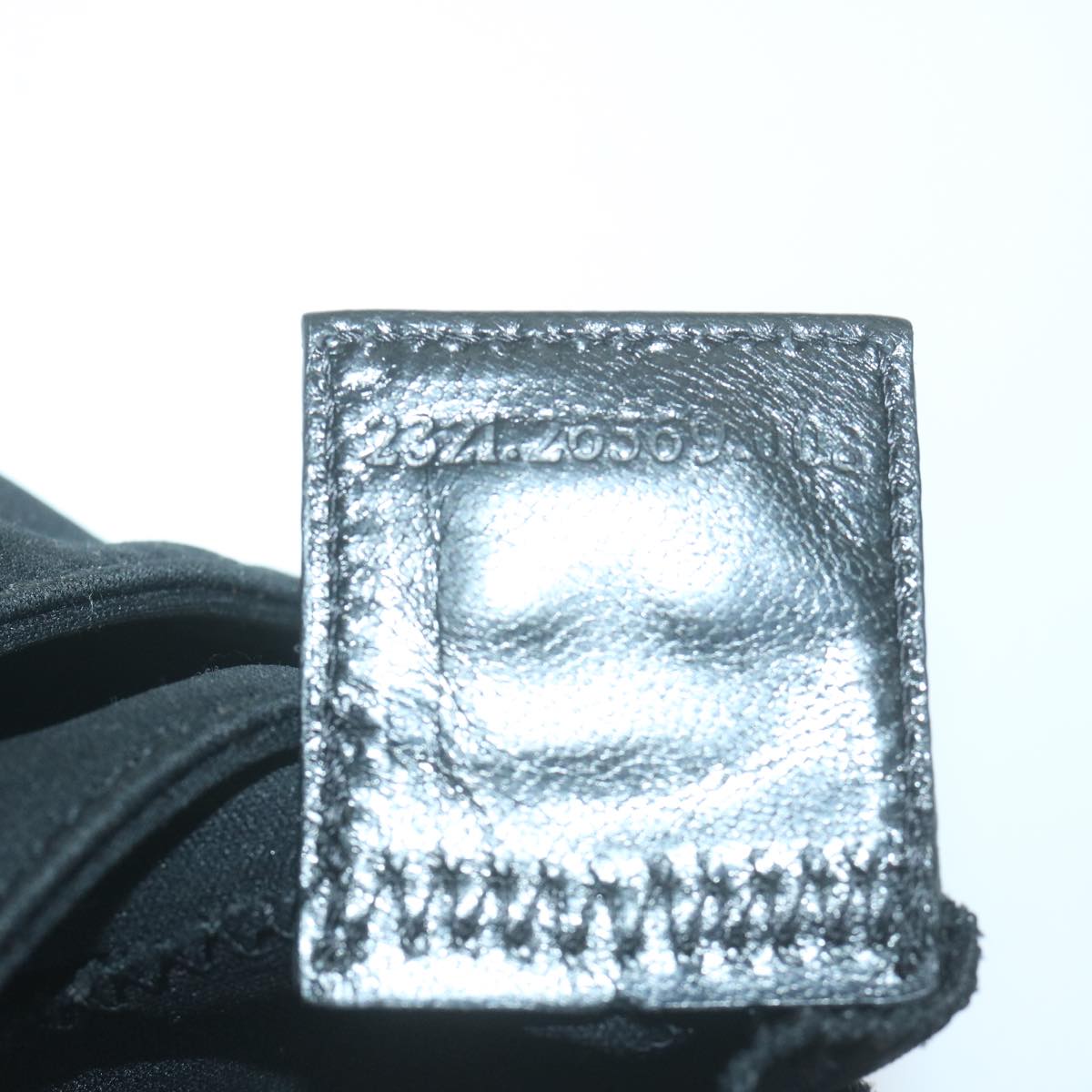 FENDI Mamma Baguette Shoulder Bag Nylon Blackep3008