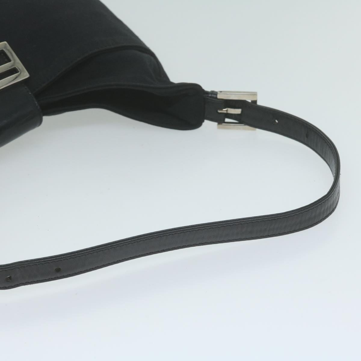 FENDI Mamma Baguette Shoulder Bag Nylon Blackep3008