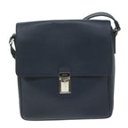 PRADA Shoulder Bag Safiano leather Navy  ep3022