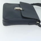 PRADA Shoulder Bag Safiano leather Navy  ep3022