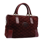 CELINE Macadam Canvas Boston Bag Red  ep3035