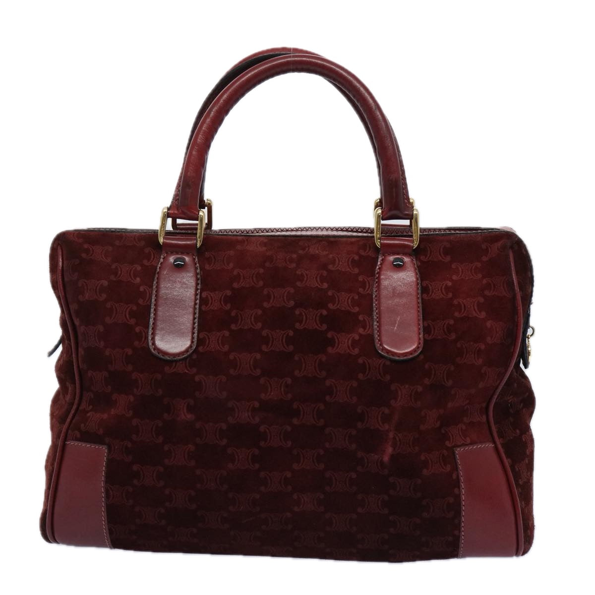 CELINE Macadam Canvas Boston Bag Red  ep3035