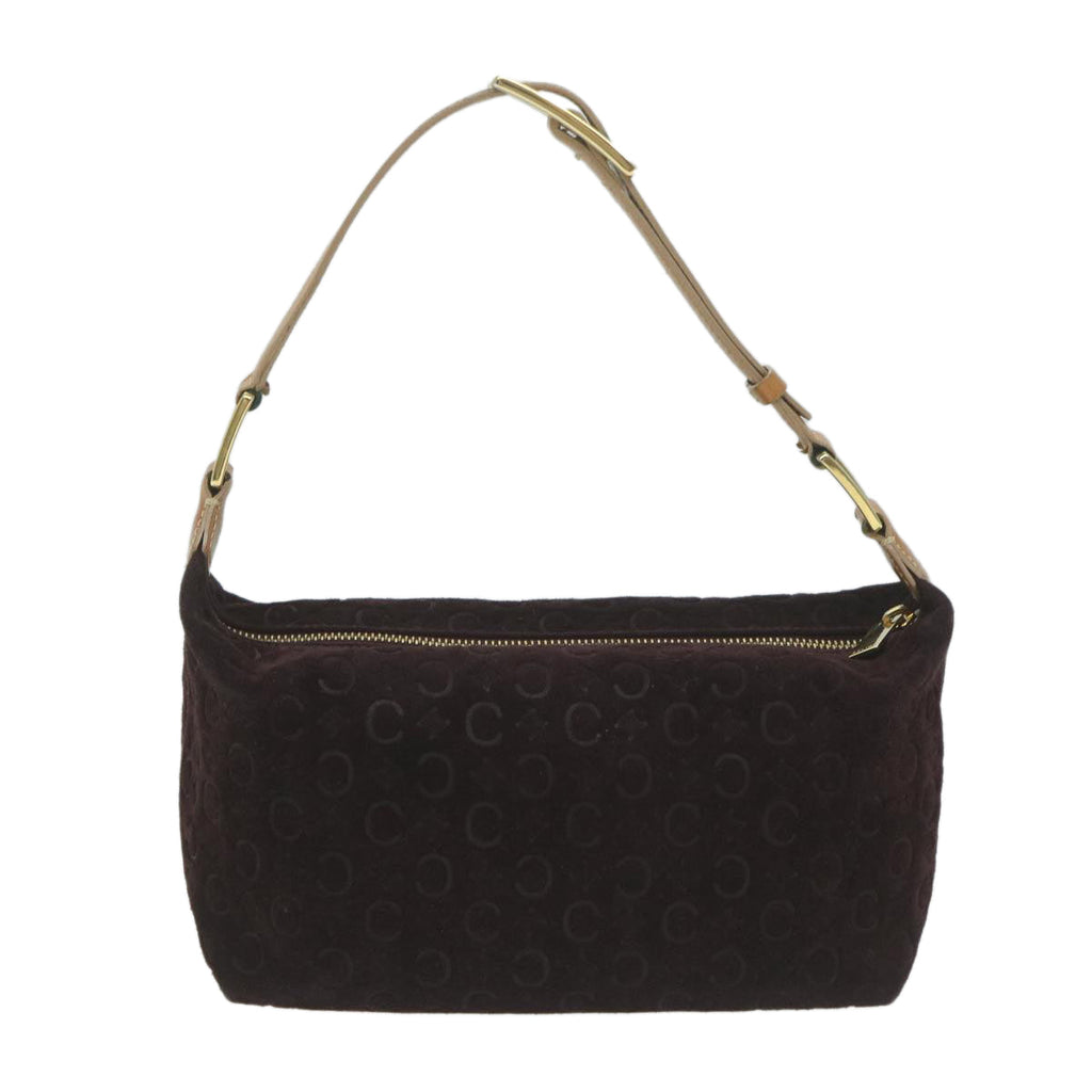 CELINE C Macadam Canvas Shoulder Bag Purple  ep3038