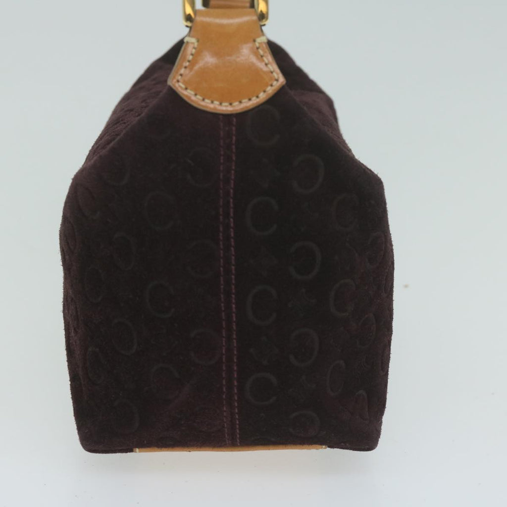 CELINE C Macadam Canvas Shoulder Bag Purple  ep3038