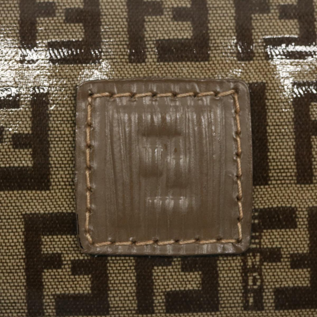 FENDI Zucchino Canvas Pouch Brownep3045