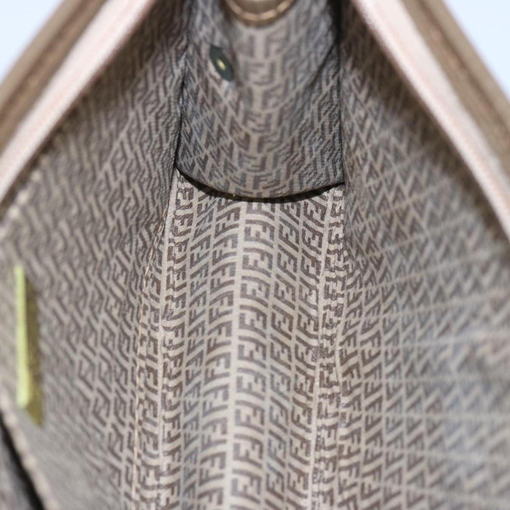 FENDI Zucchino Canvas Pouch Brownep3045