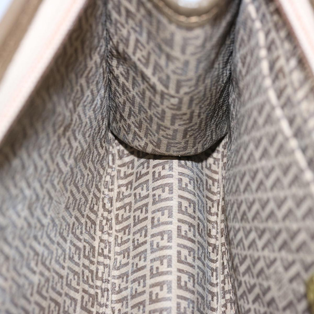 FENDI Zucchino Canvas Pouch Brownep3045