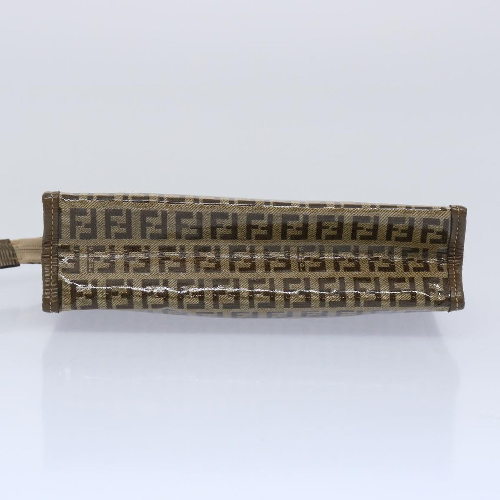 FENDI Zucchino Canvas Pouch Brownep3045