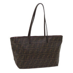 FENDI Zucca Canvas Tote Bag Black Brownep3087