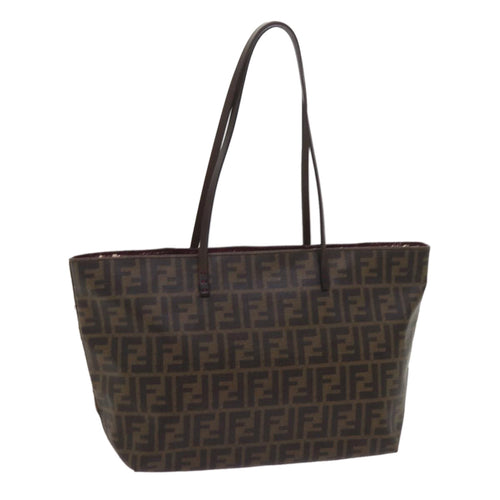 FENDI Zucca Canvas Tote Bag Black Brownep3087