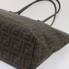 FENDI Zucca Canvas Tote Bag Black Brownep3087
