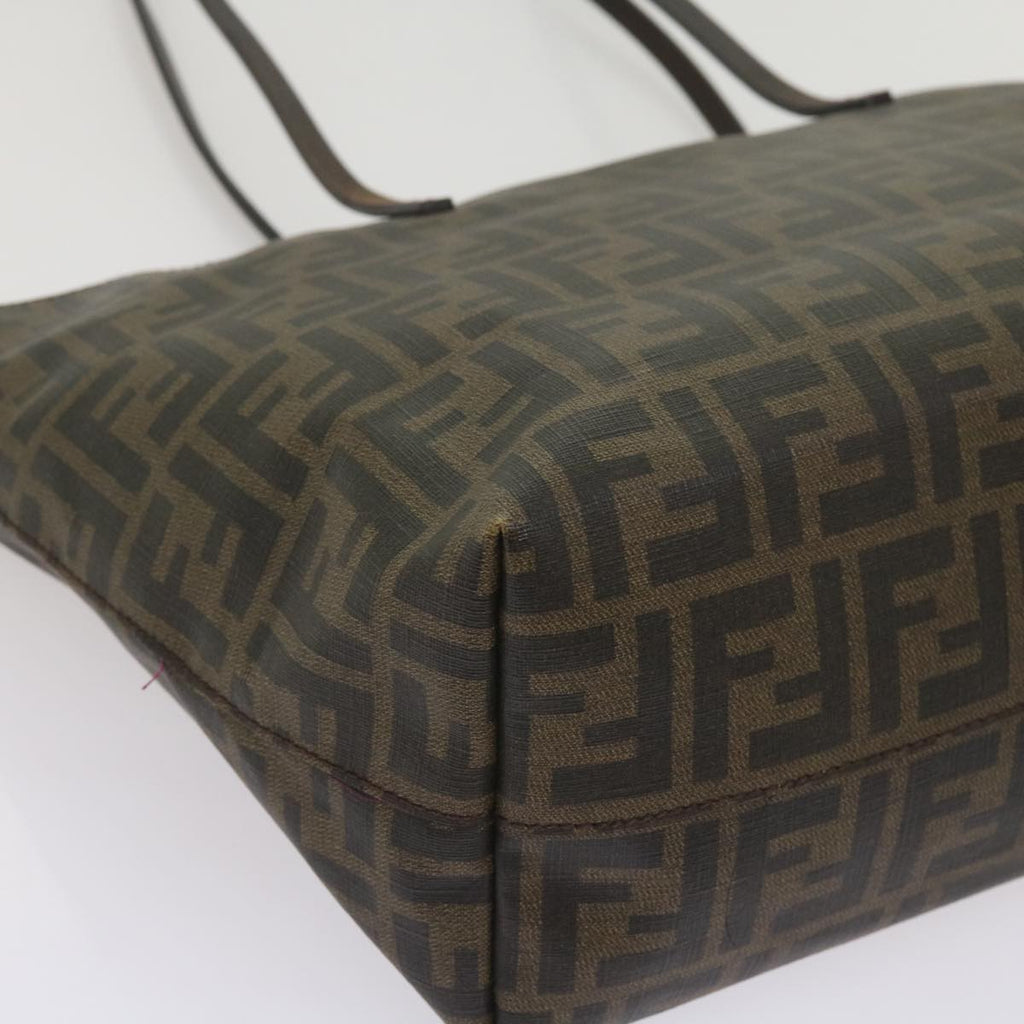 FENDI Zucca Canvas Tote Bag Black Brownep3087