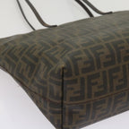 FENDI Zucca Canvas Tote Bag Black Brownep3087