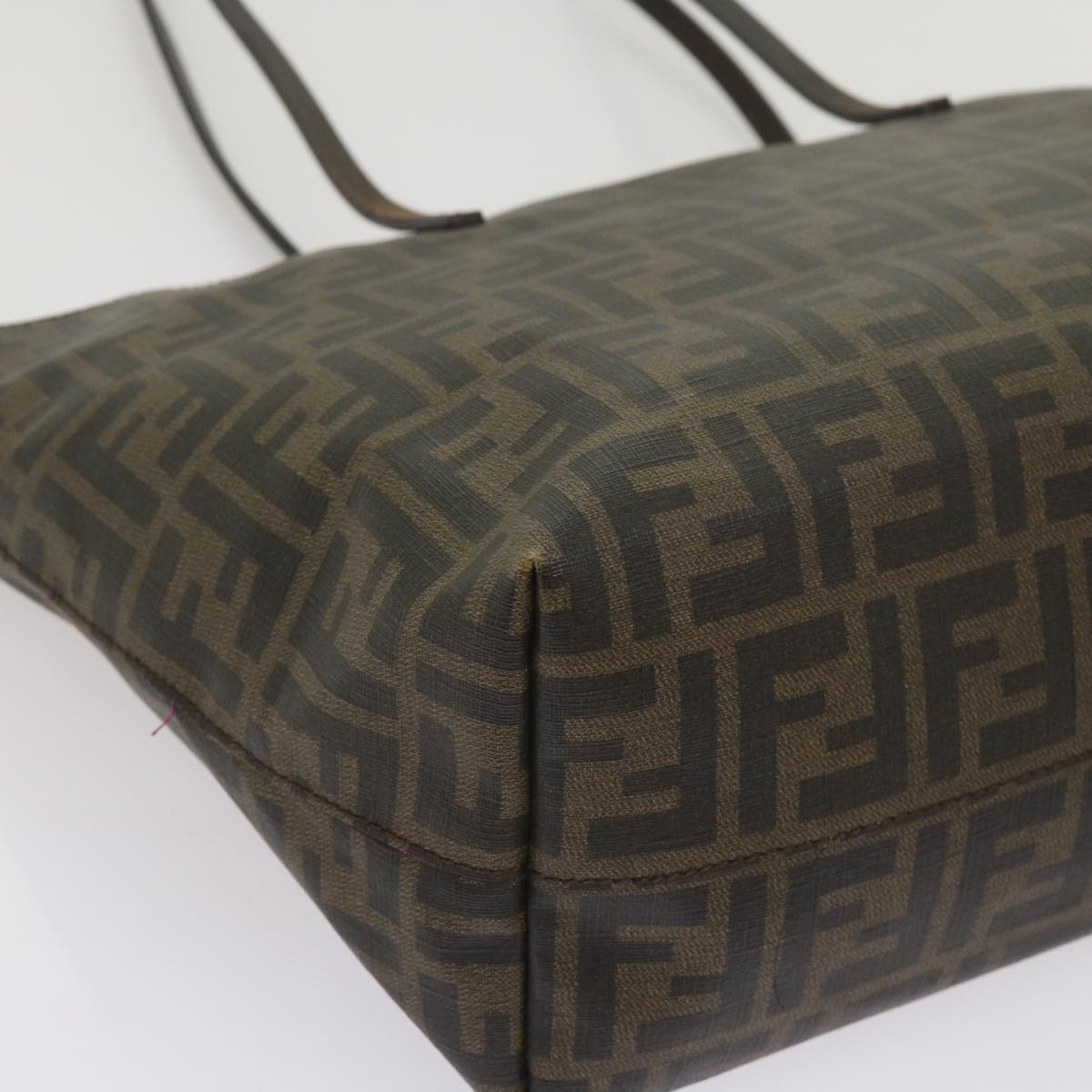 FENDI Zucca Canvas Tote Bag Black Brownep3087