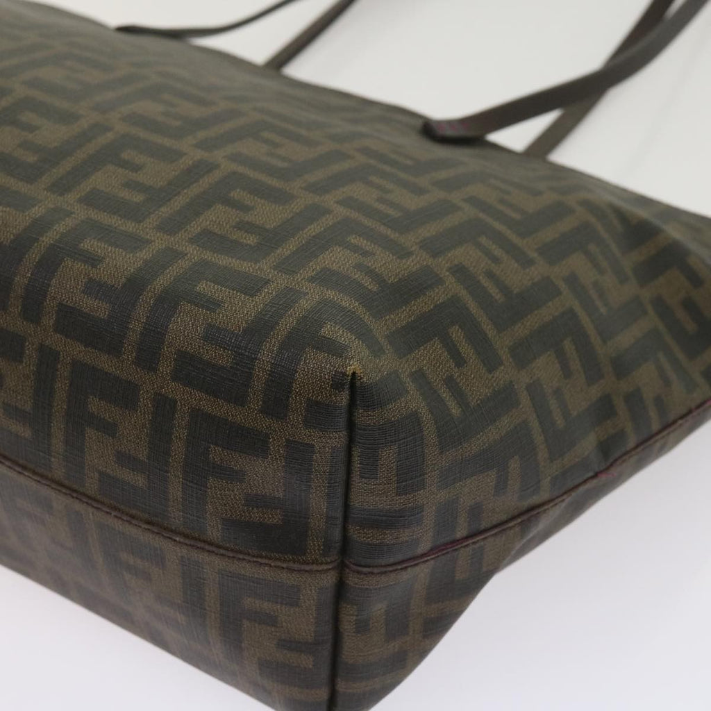 FENDI Zucca Canvas Tote Bag Black Brownep3087