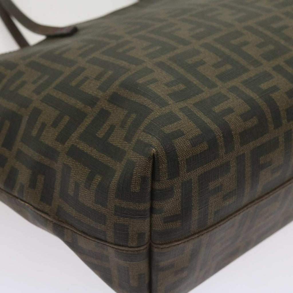 FENDI Zucca Canvas Tote Bag Black Brownep3087