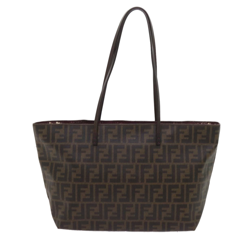 FENDI Zucca Canvas Tote Bag Black Brownep3087