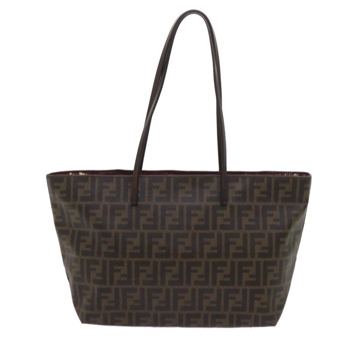 FENDI Zucca Canvas Tote Bag Black Brownep3087