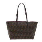 FENDI Zucca Canvas Tote Bag Black Brownep3087