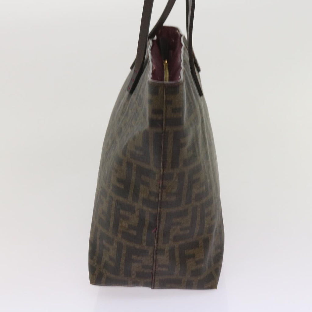 FENDI Zucca Canvas Tote Bag Black Brownep3087