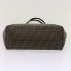 FENDI Zucca Canvas Tote Bag Black Brownep3087