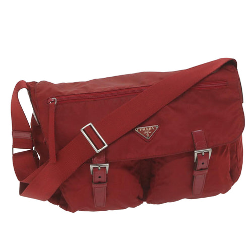 PRADA Shoulder Bag Nylon Red  ep3099