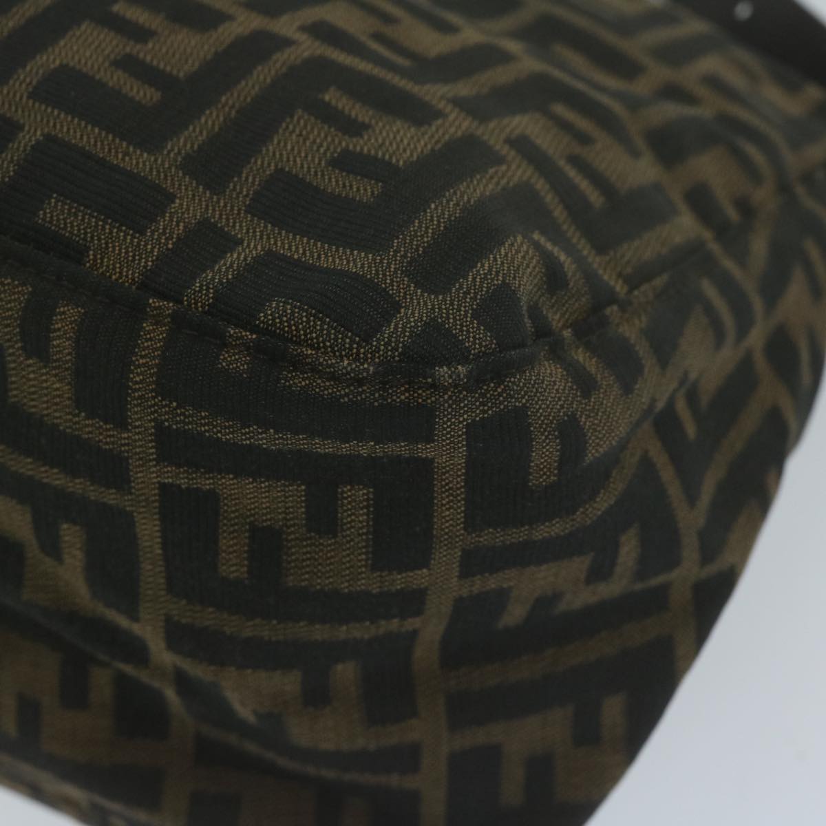 FENDI Zucca Canvas Mamma Baguette Shoulder Bag Brown Blackep3105