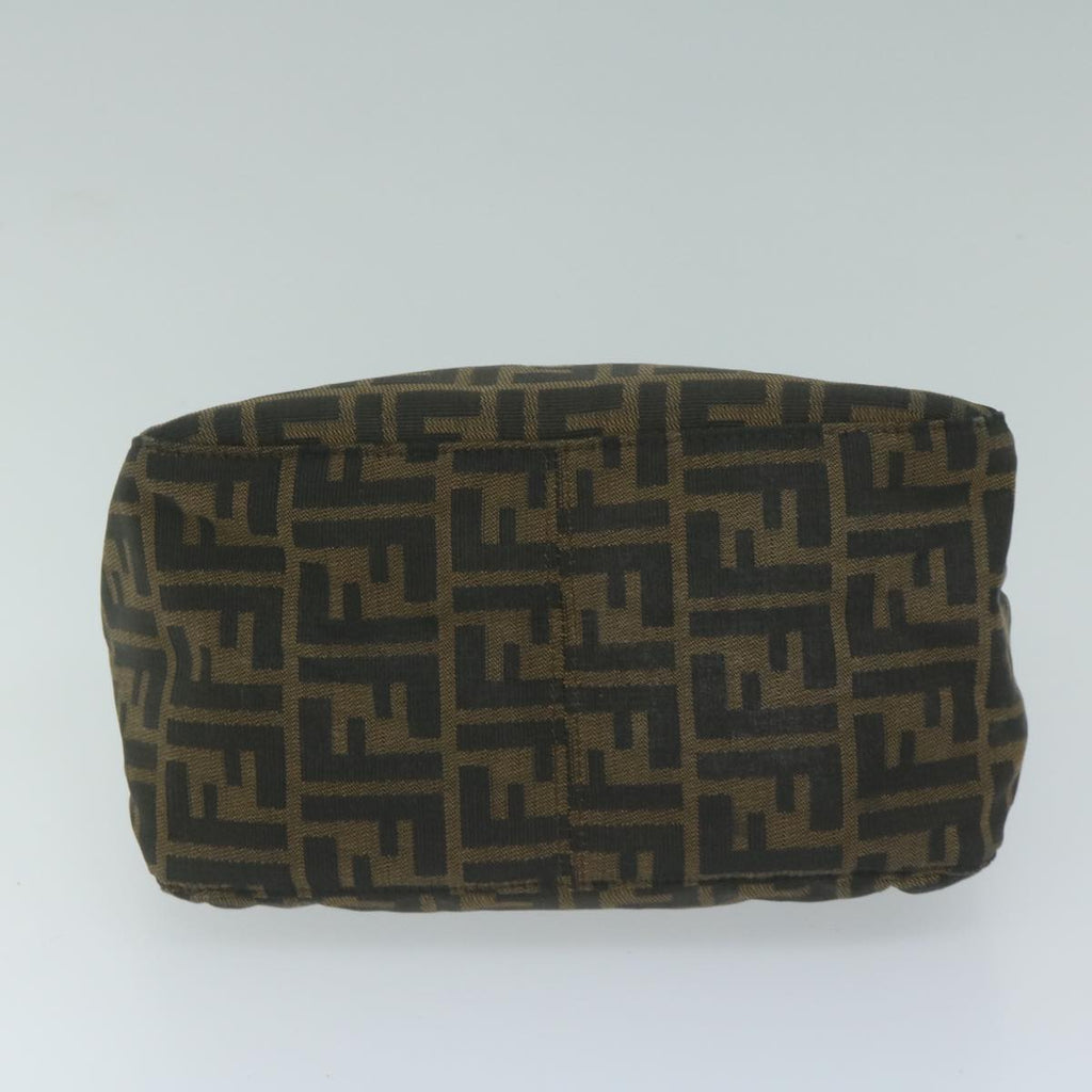 FENDI Zucca Canvas Mamma Baguette Shoulder Bag Brown Blackep3105