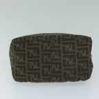 FENDI Zucca Canvas Mamma Baguette Shoulder Bag Brown Blackep3105