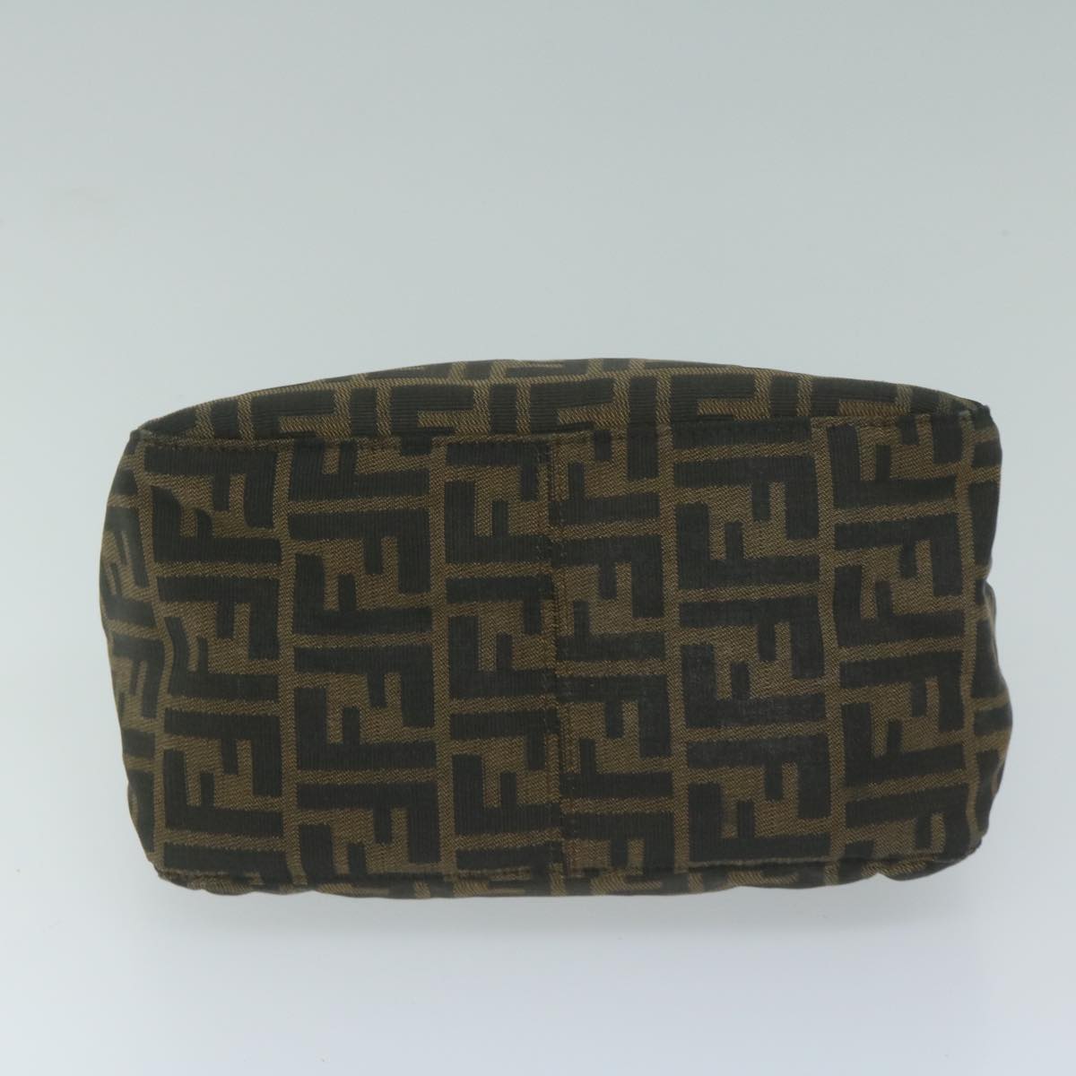 FENDI Zucca Canvas Mamma Baguette Shoulder Bag Brown Blackep3105