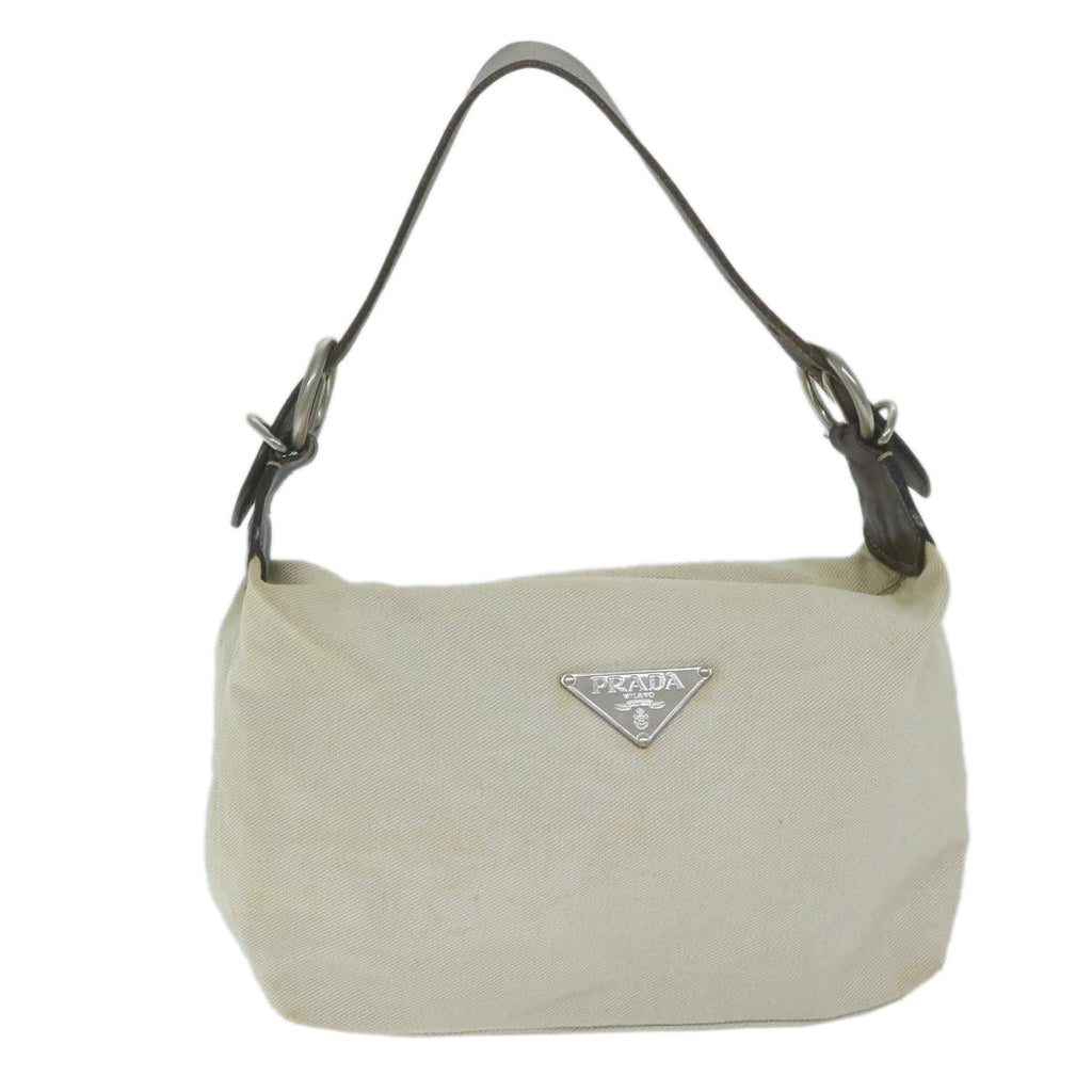 PRADA Shoulder Bag Canvas Beige  ep3117