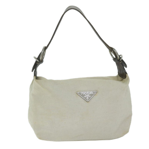 PRADA Shoulder Bag Canvas Beige  ep3117