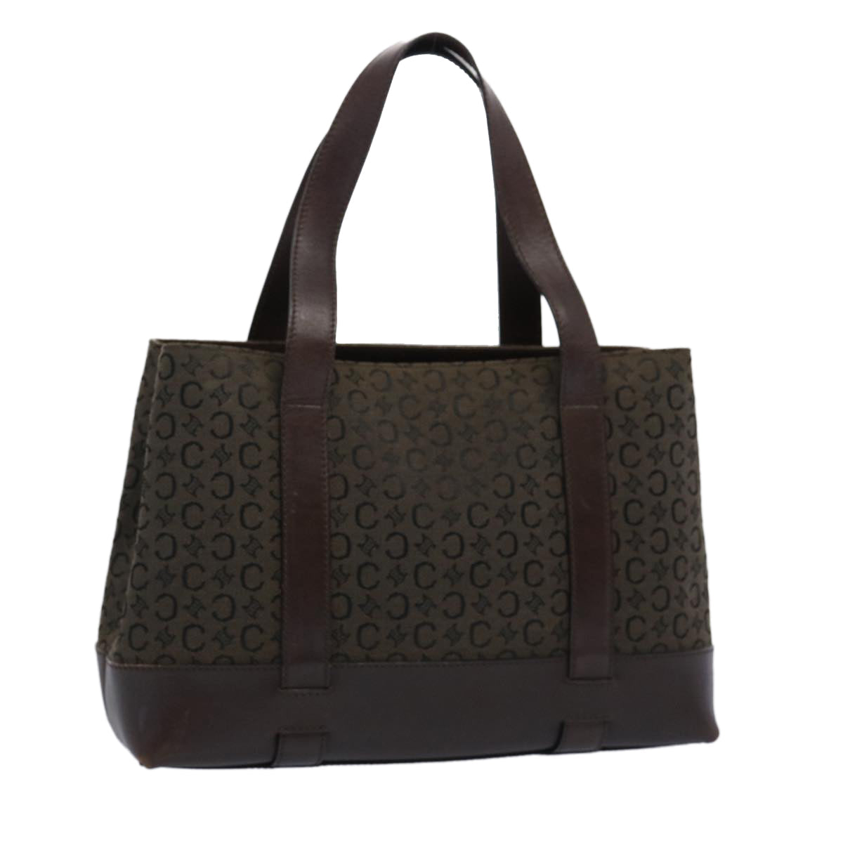 CELINE C Macadam Canvas Tote Bag Brown  ep3195