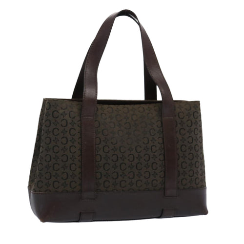 CELINE C Macadam Canvas Tote Bag Brown  ep3195