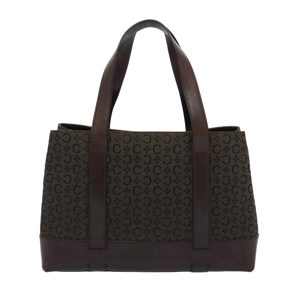CELINE C Macadam Canvas Tote Bag Brown  ep3195