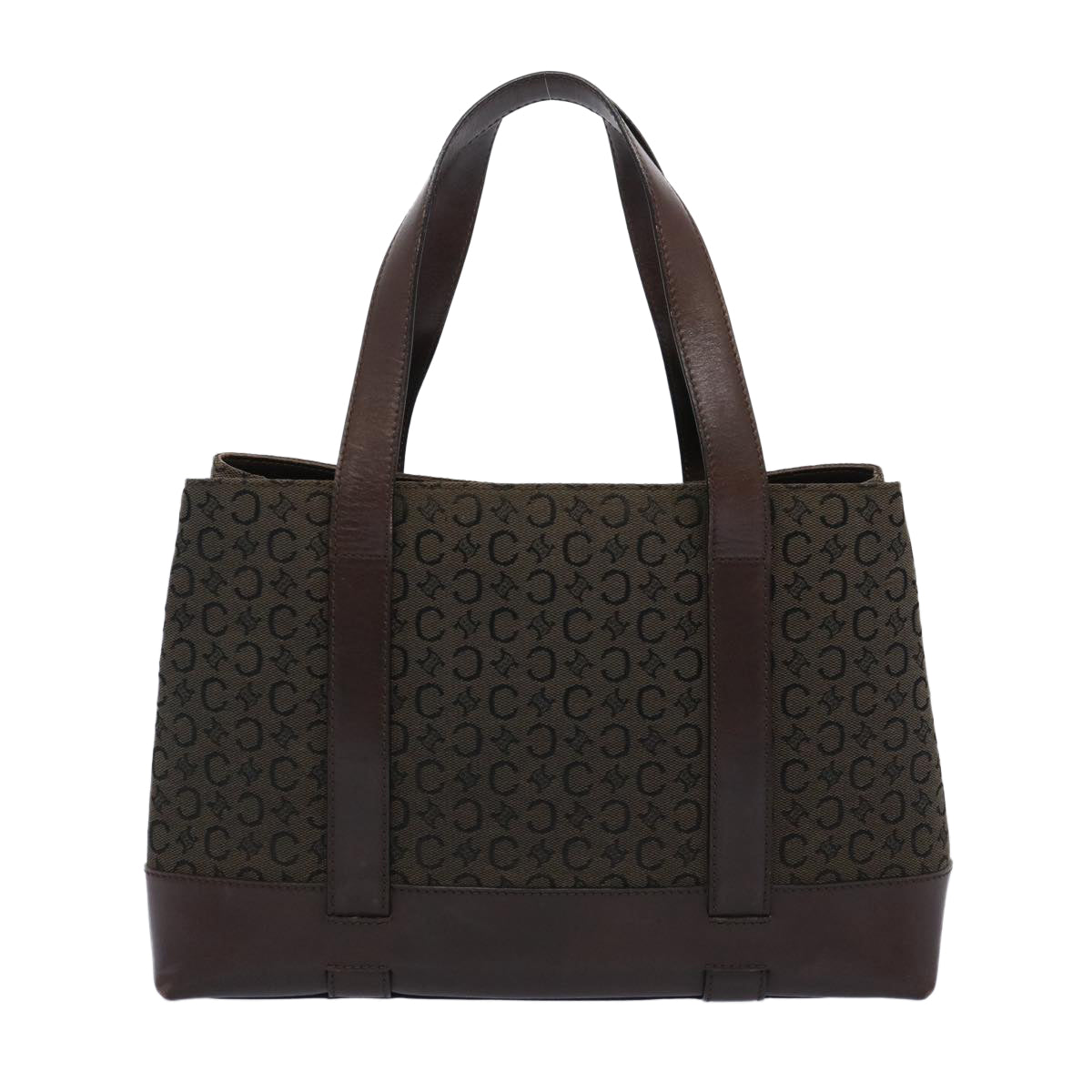 CELINE C Macadam Canvas Tote Bag Brown  ep3195